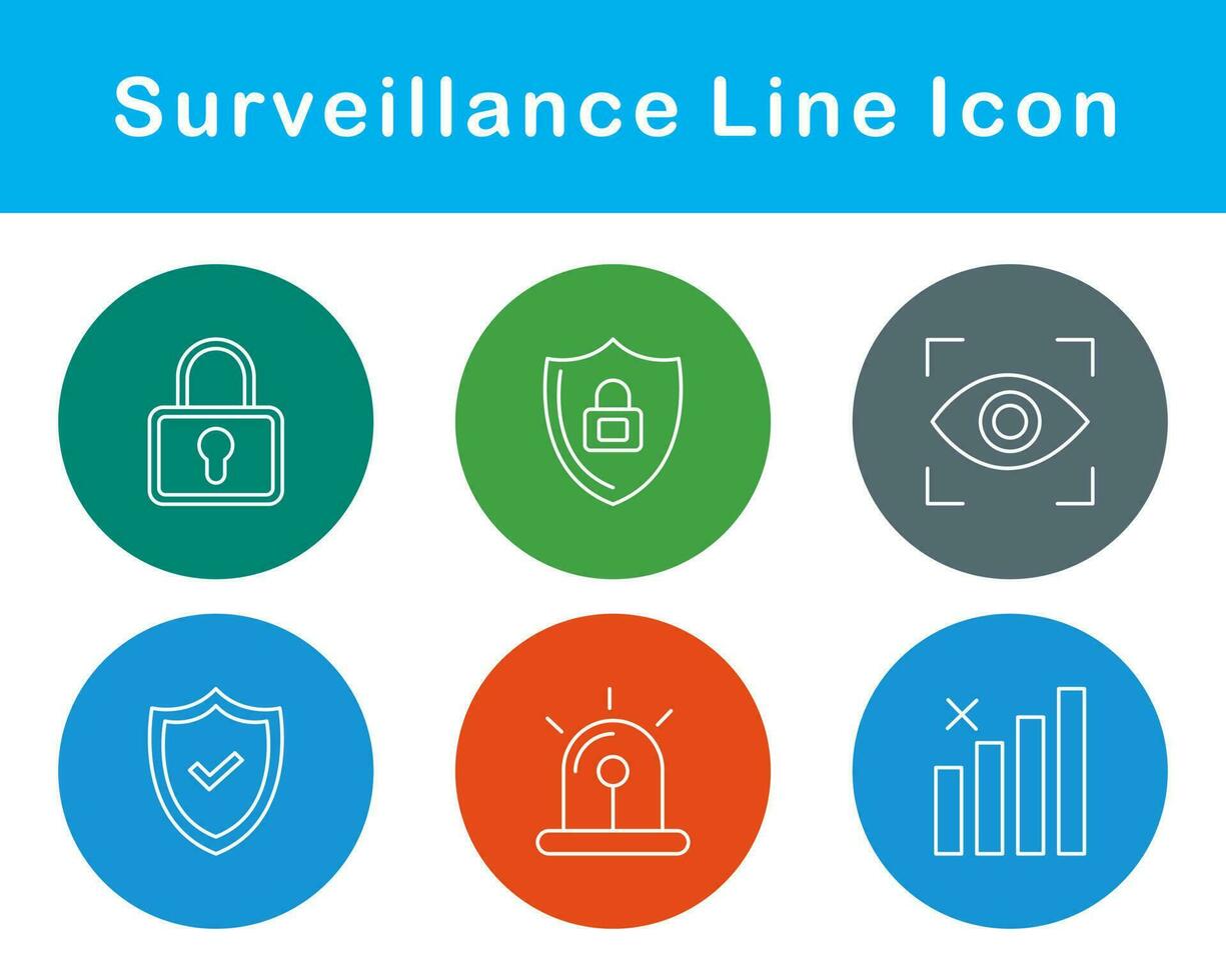 Surveillance Vector Icon Set