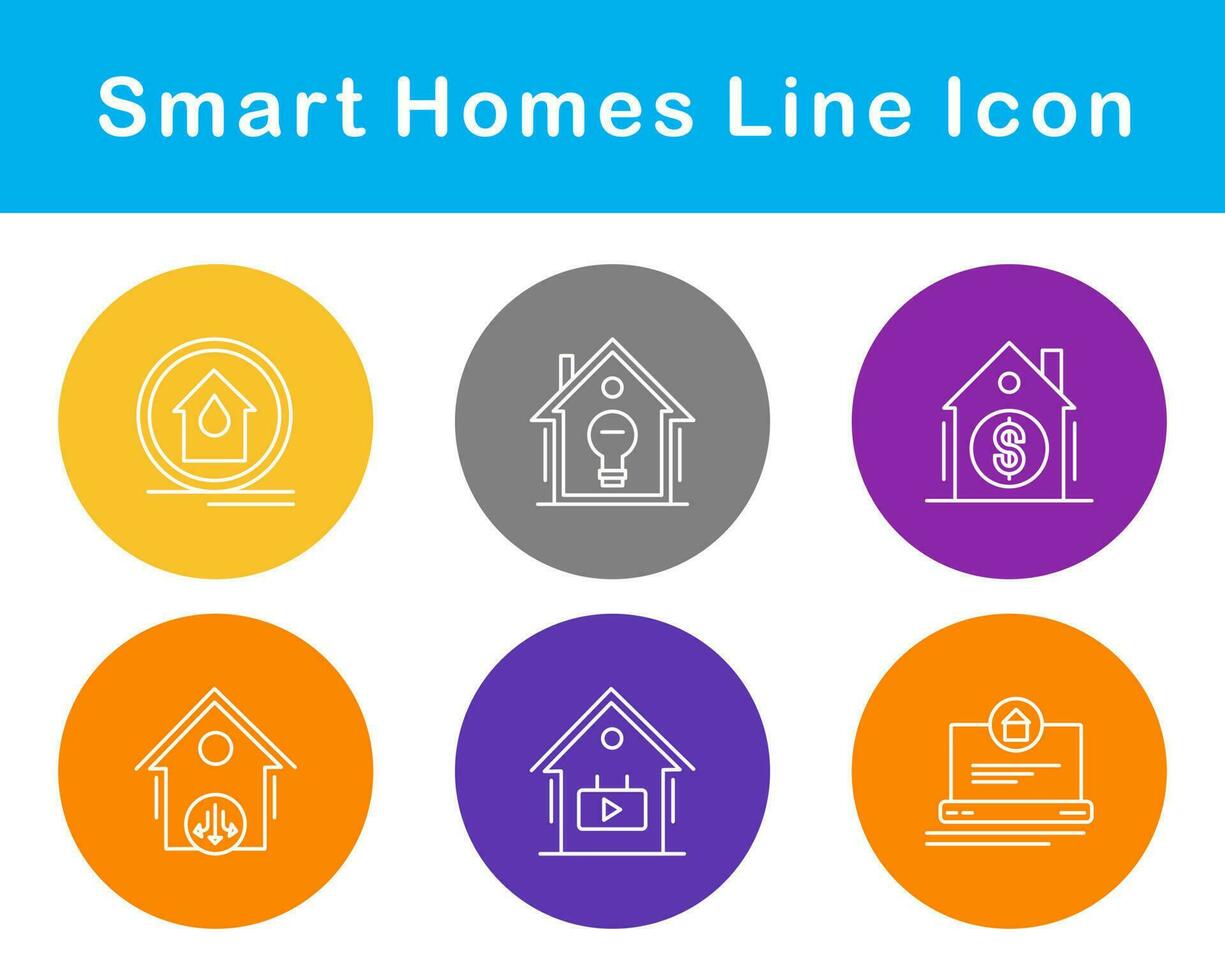 Smart Homes Vector Icon Set