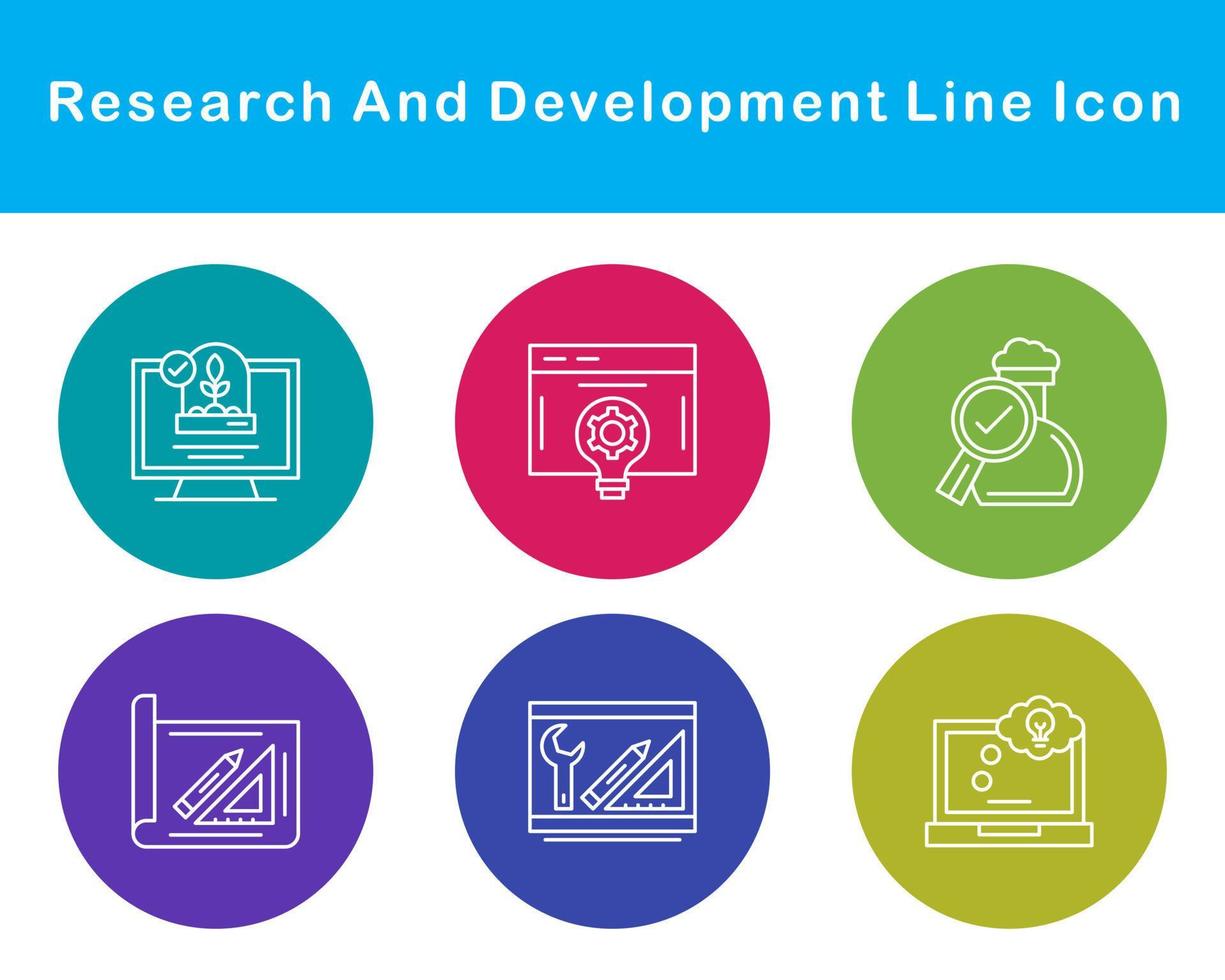 Research And Development Vector Icon Set