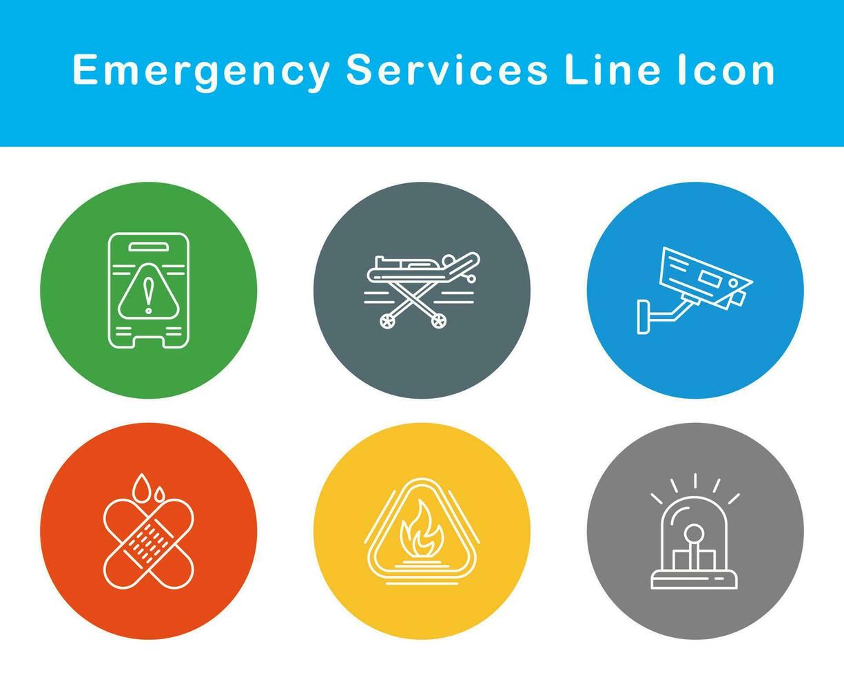 Emergency Services Vector Icon Set