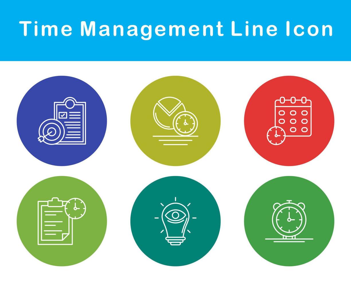 Time Management Vector Icon Set