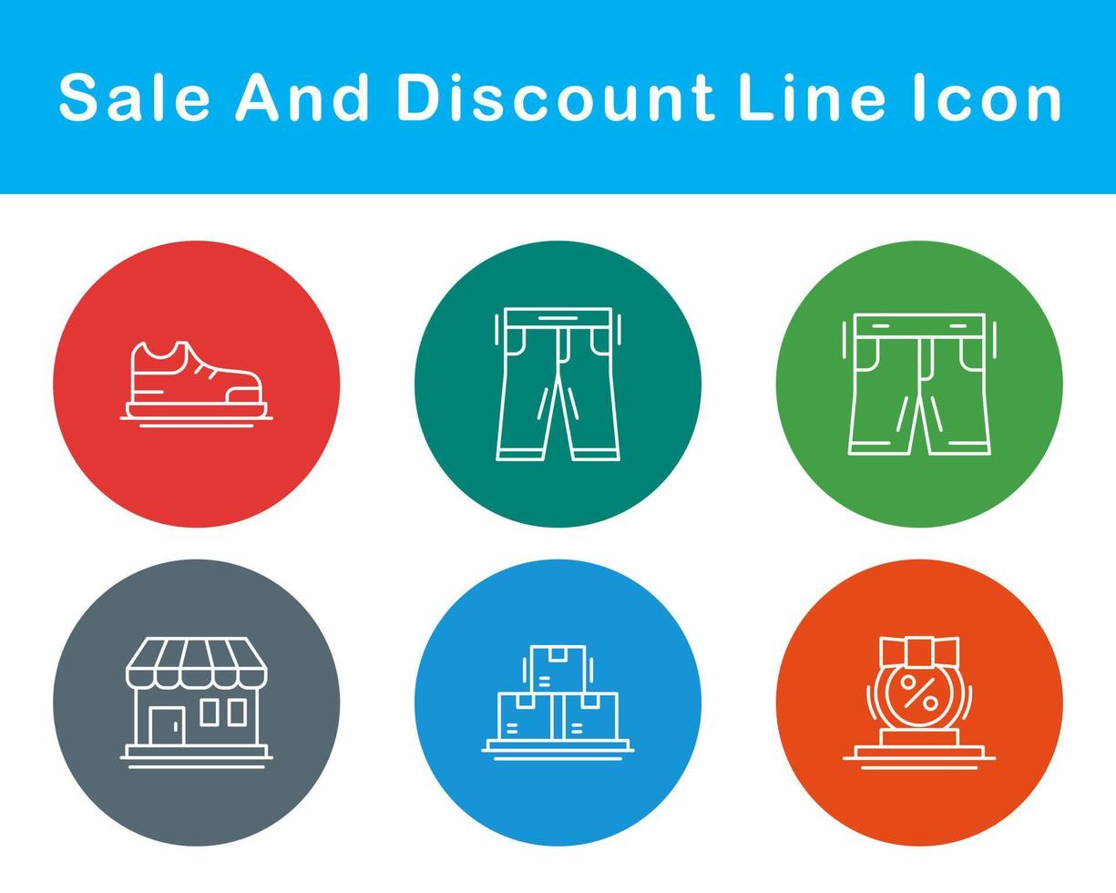 Sale And Discount Vector Icon Set