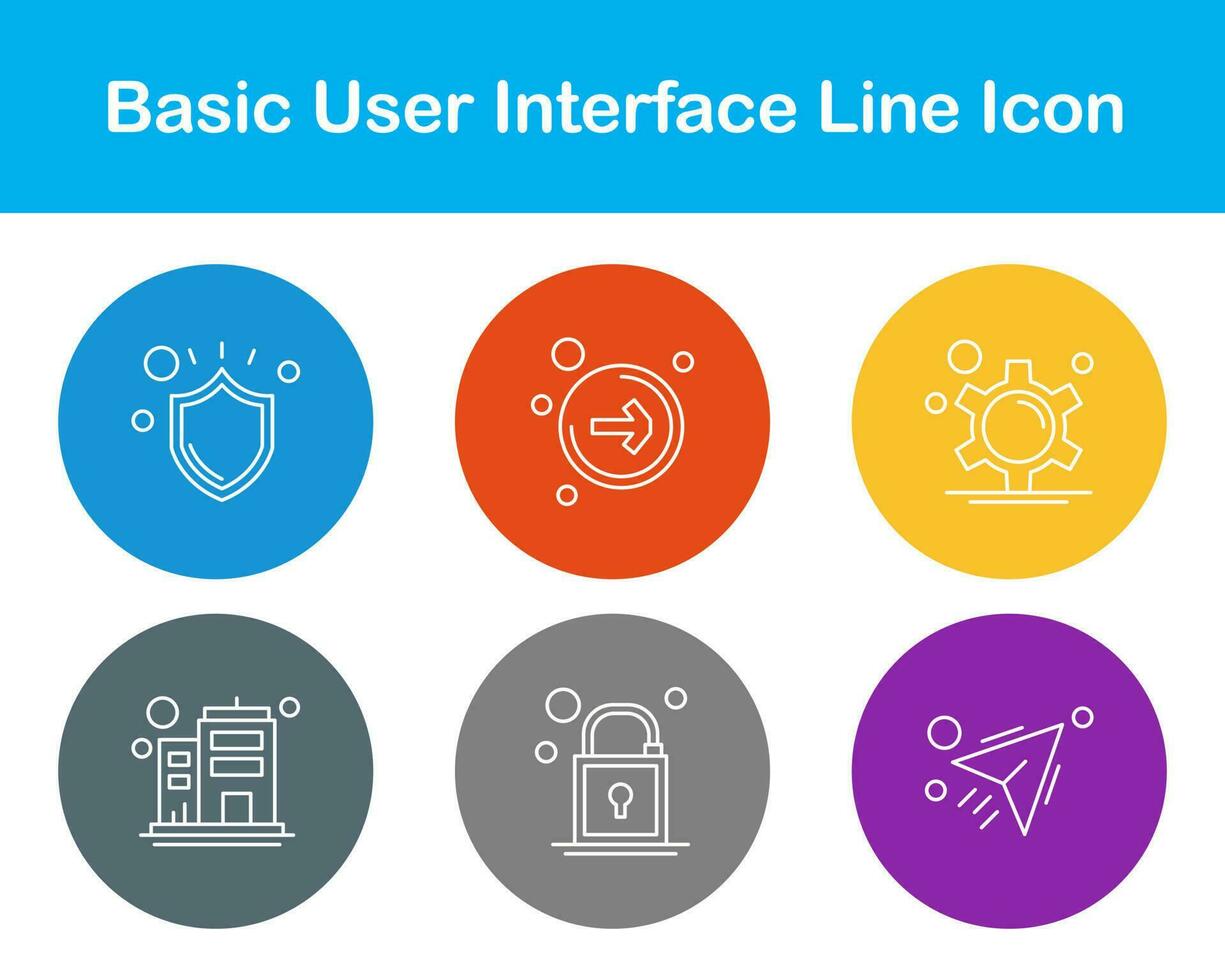 Basic User Interface Vector Icon Set
