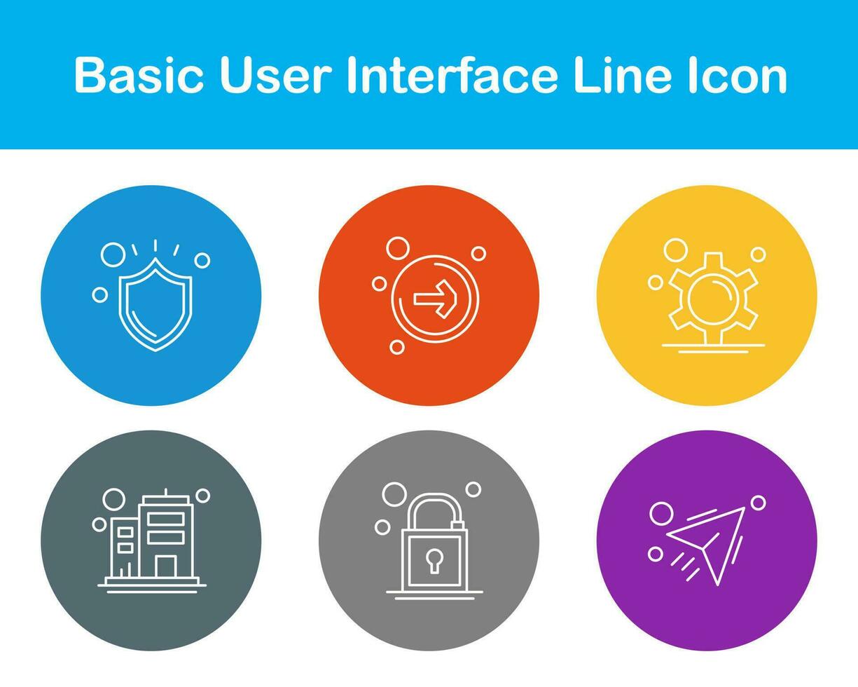 básico usuario interfaz vector icono conjunto