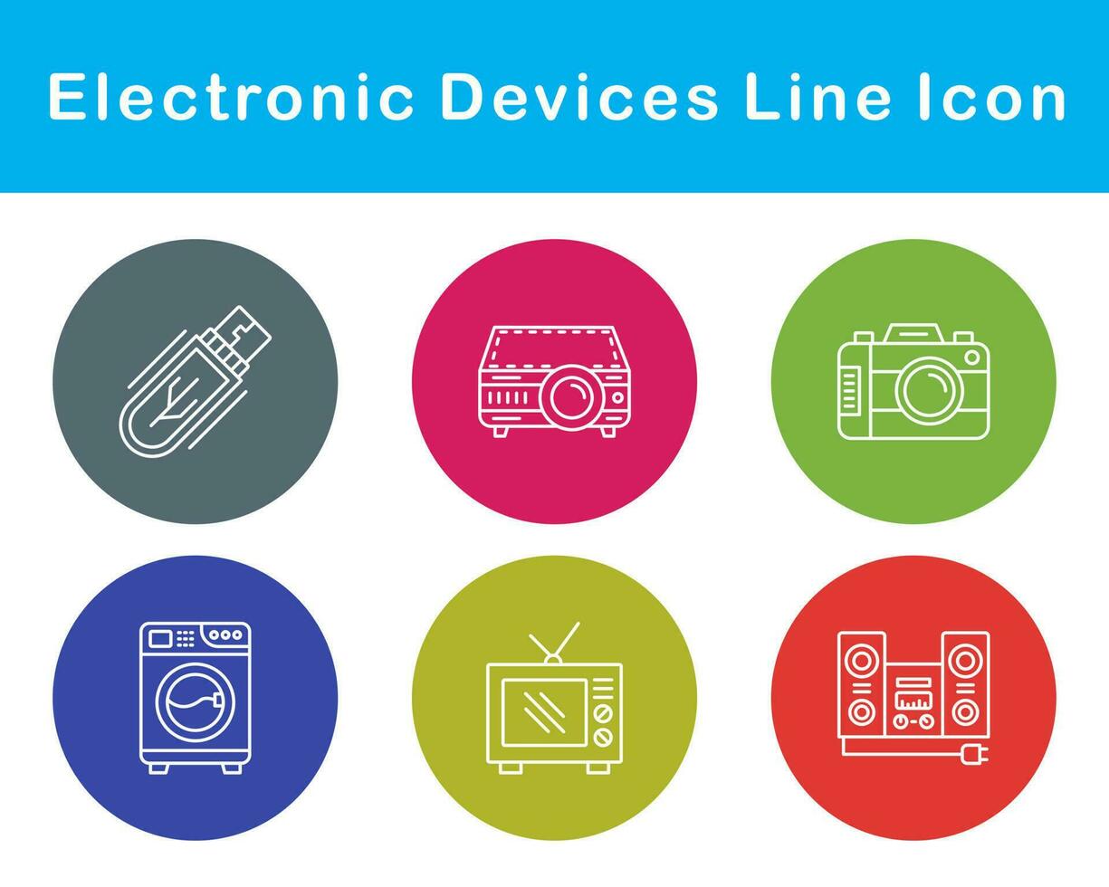 Electronic Devices Vector Icon Set