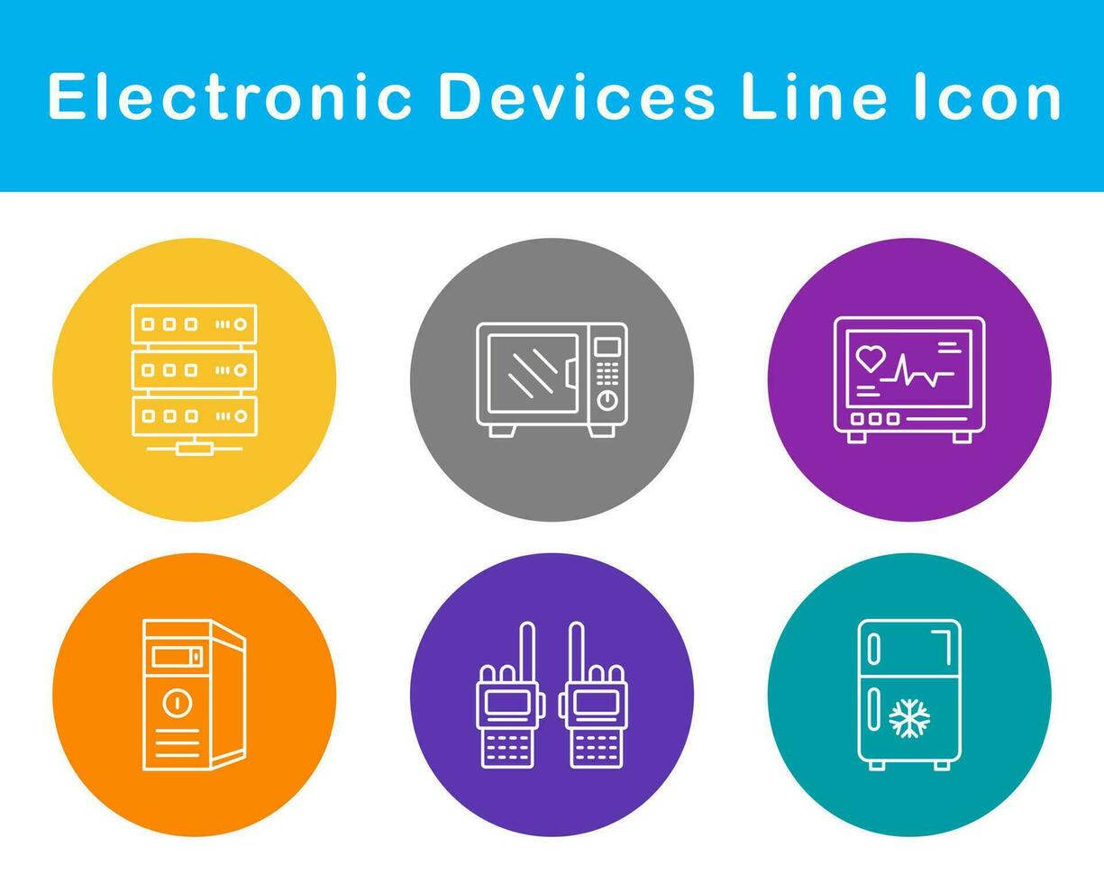 electrónico dispositivos vector icono conjunto