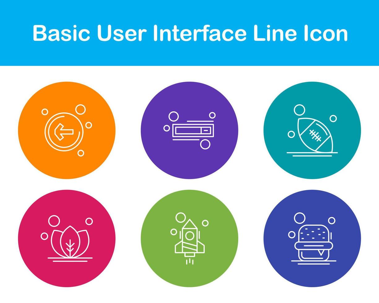 Basic User Interface Vector Icon Set