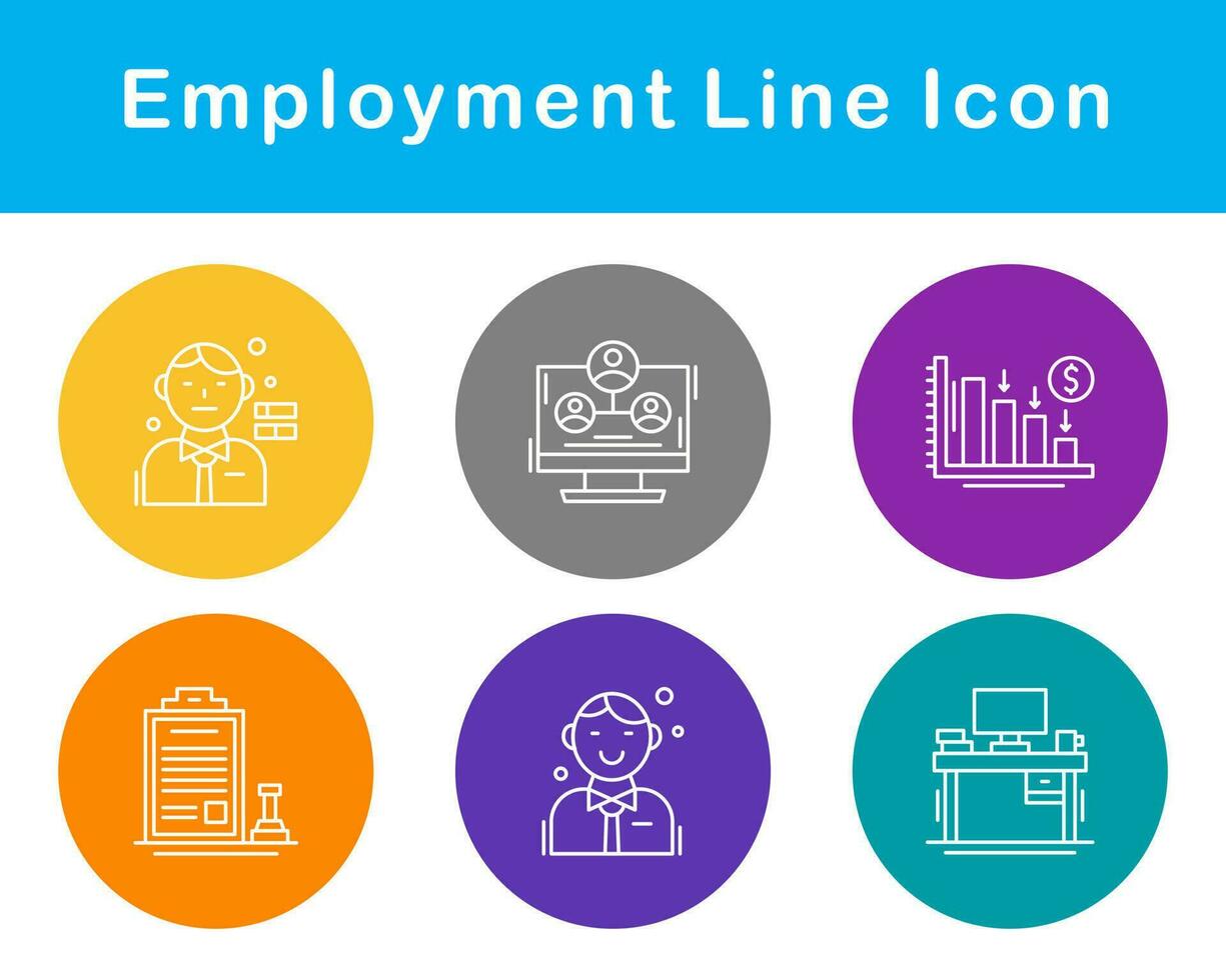 Employment Vector Icon Set