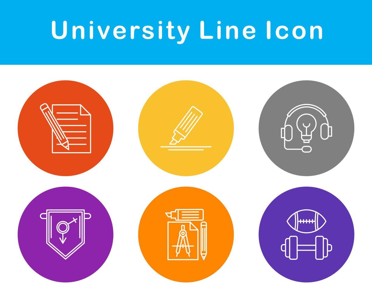 university Vector Icon Set