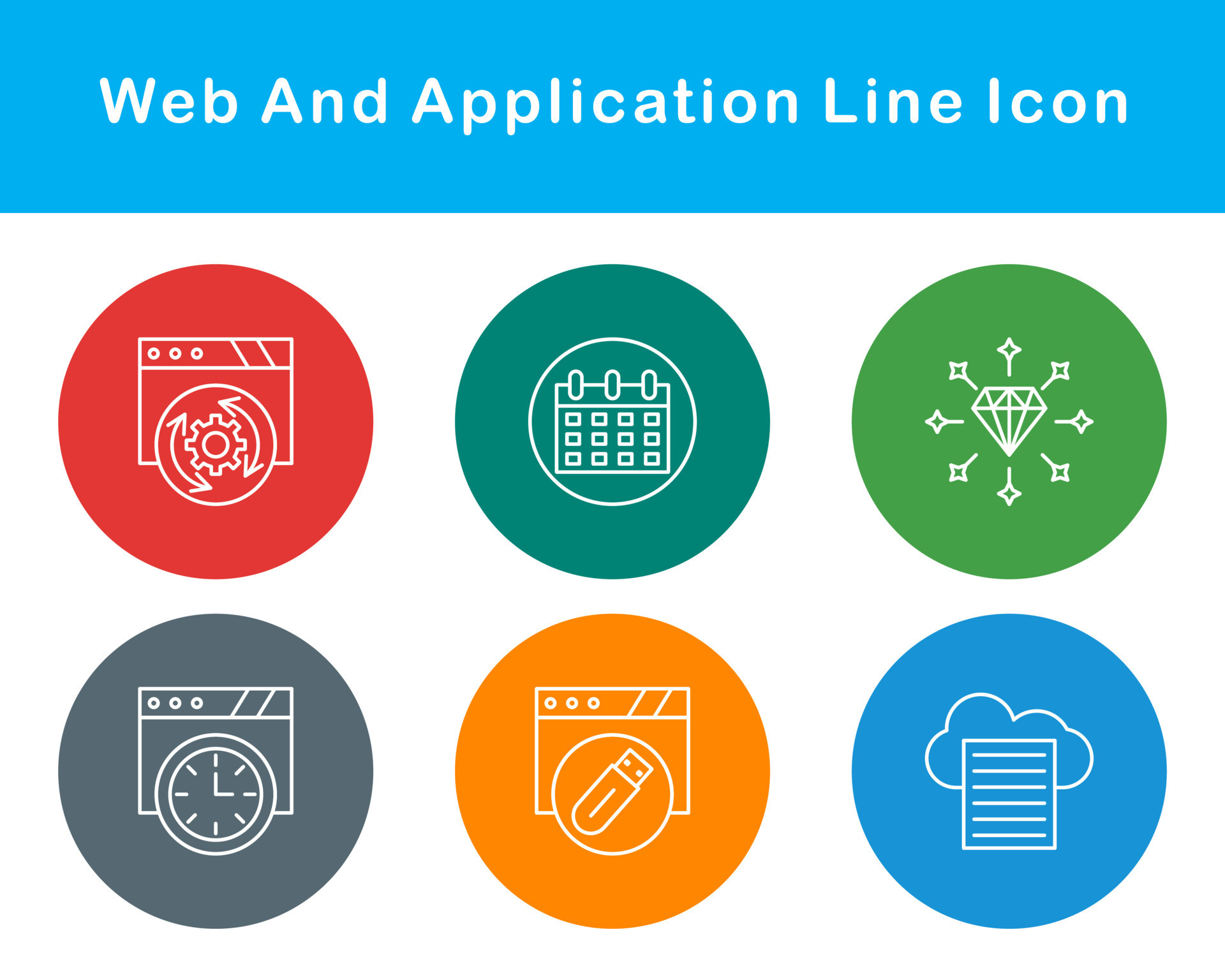  And Application Vector Icon Set 20652154 Vector Art at Vecteezy