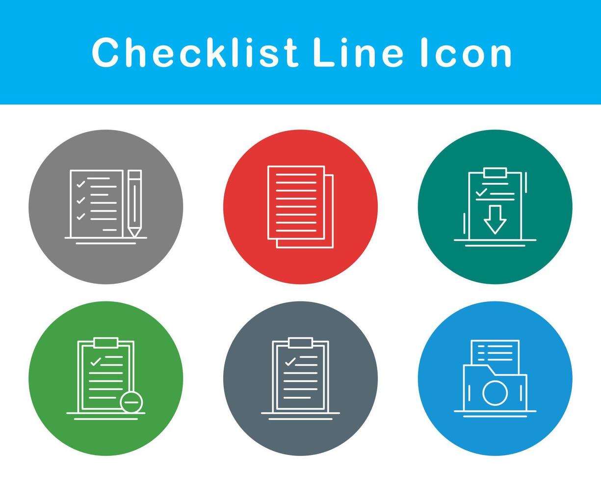 Checklist Vector Icon Set