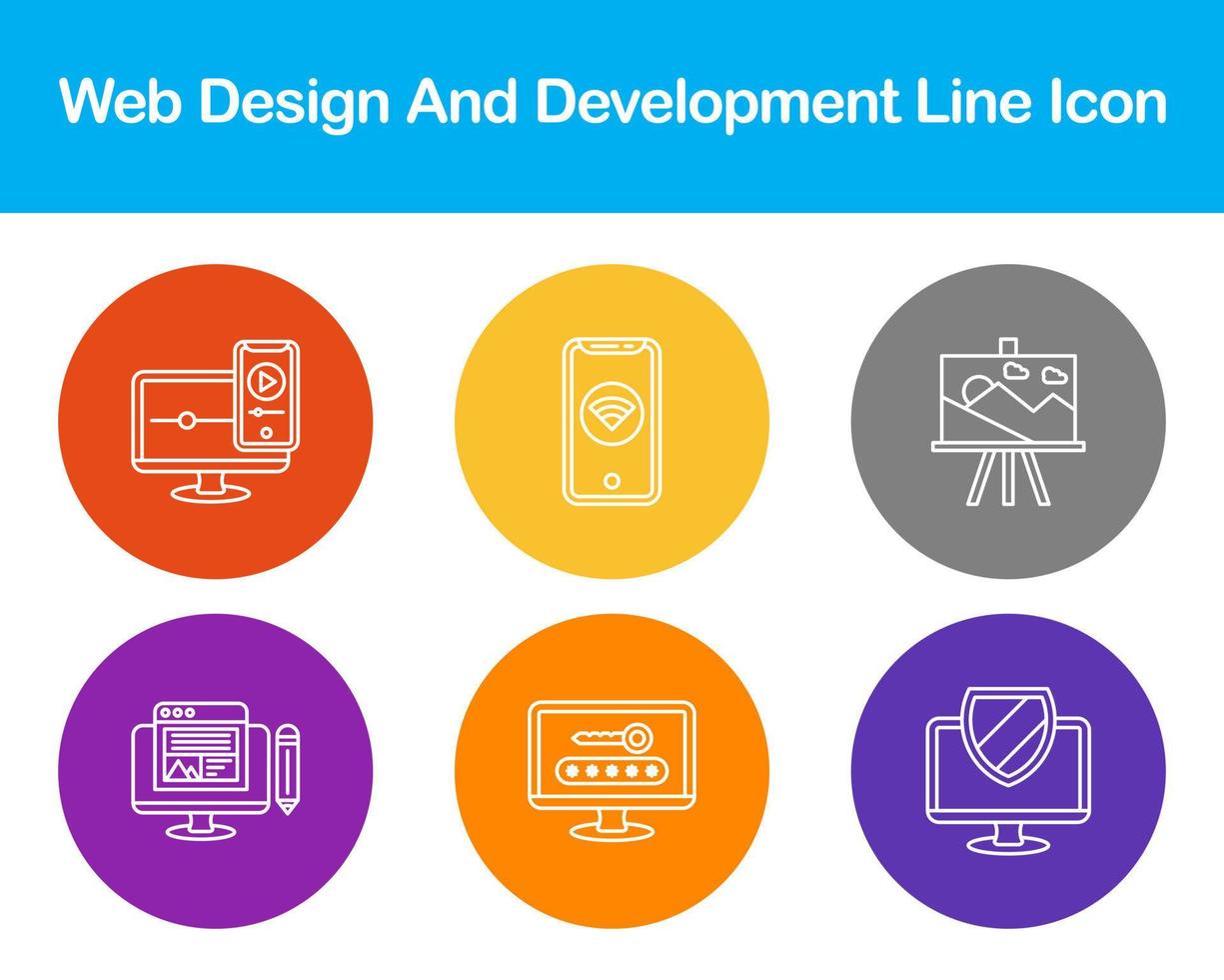 Web Design And Development Vector Icon Set