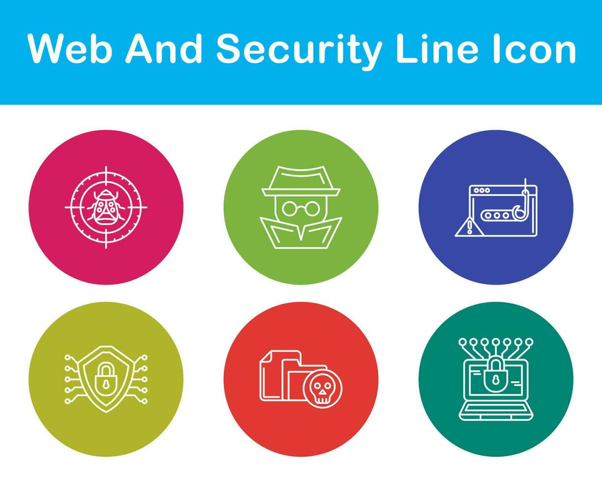 Web And Security Vector Icon Set