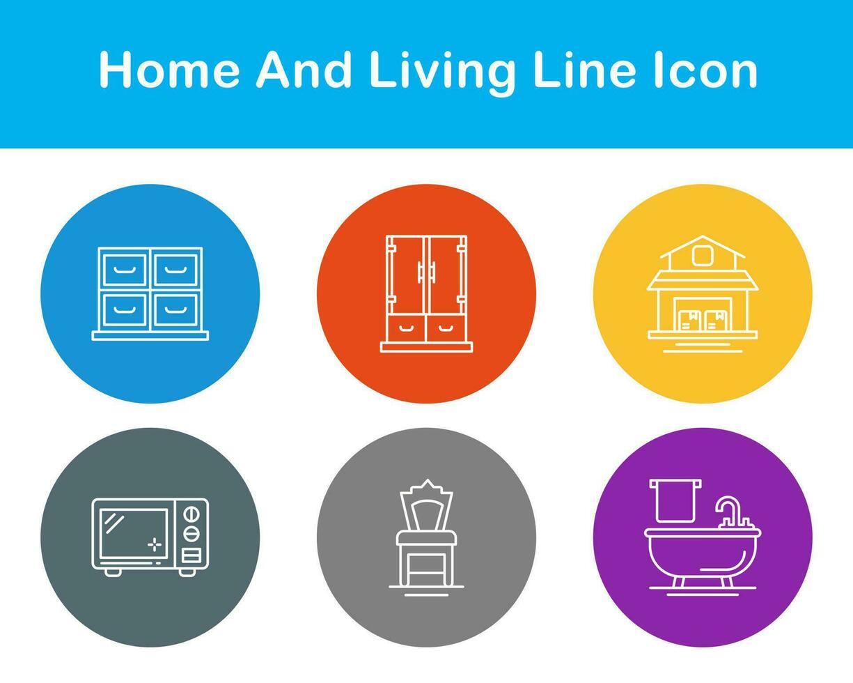 Home And Living Vector Icon Set