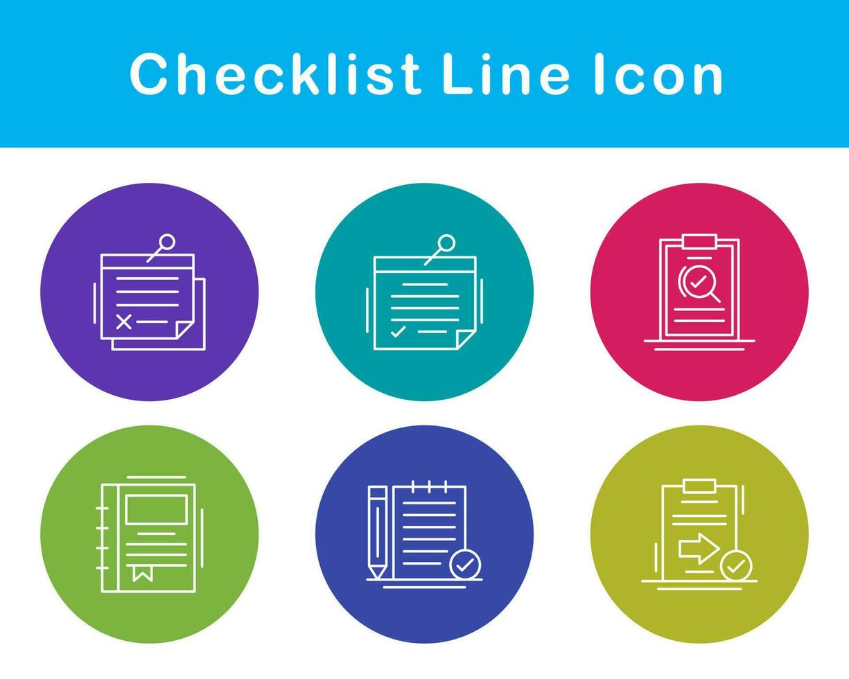 Checklist Vector Icon Set