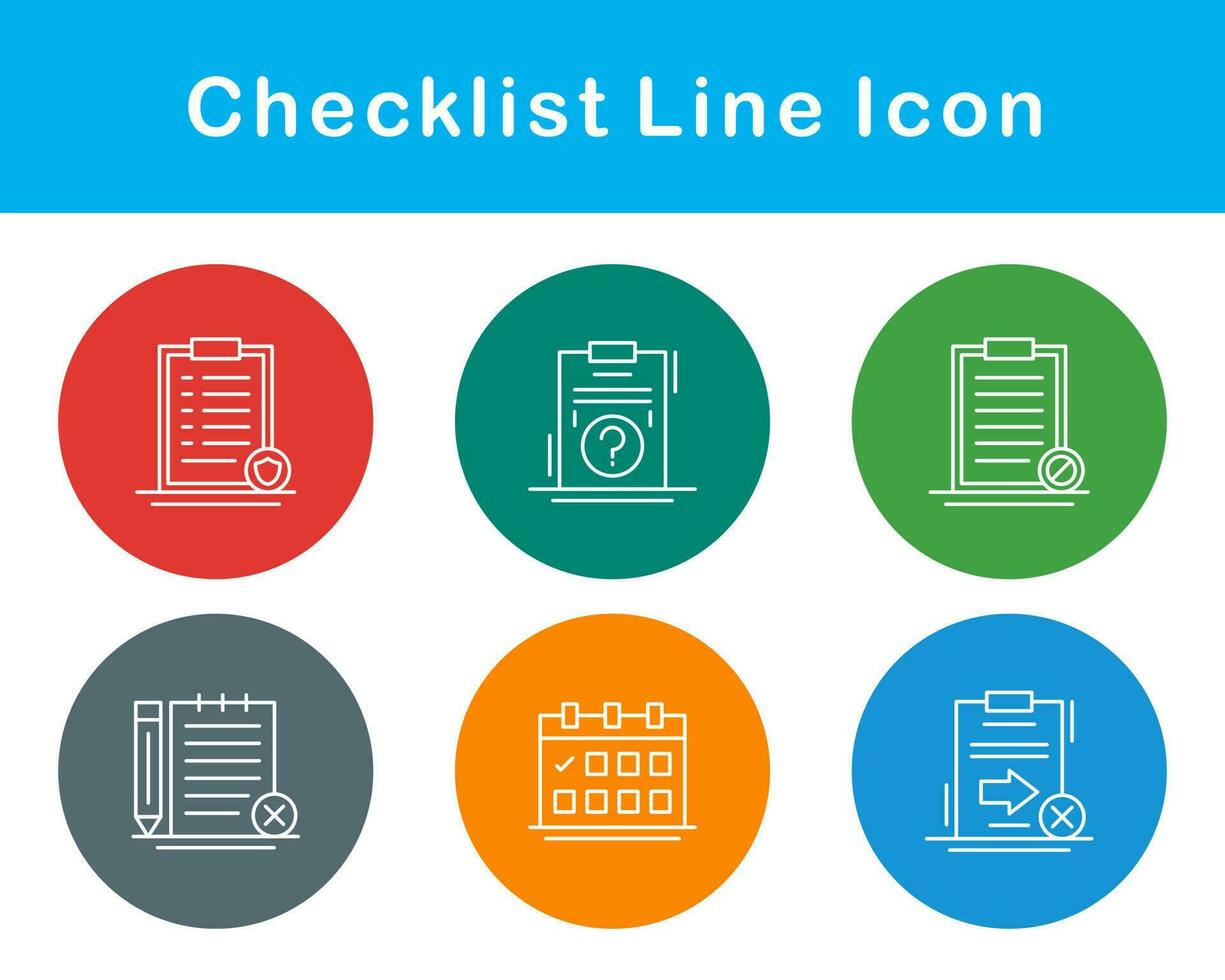 Checklist Vector Icon Set