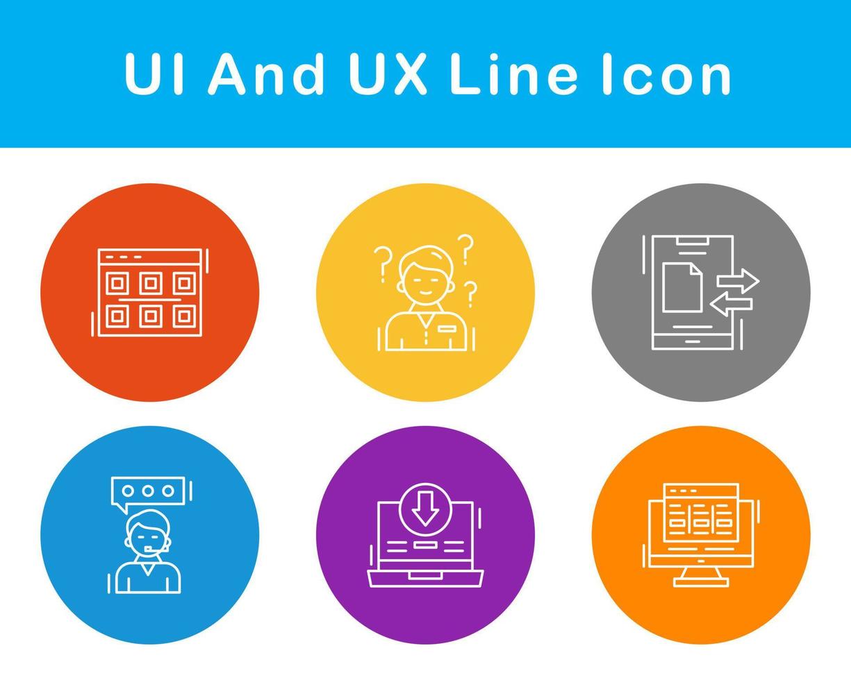UI And UX Vector Icon Set