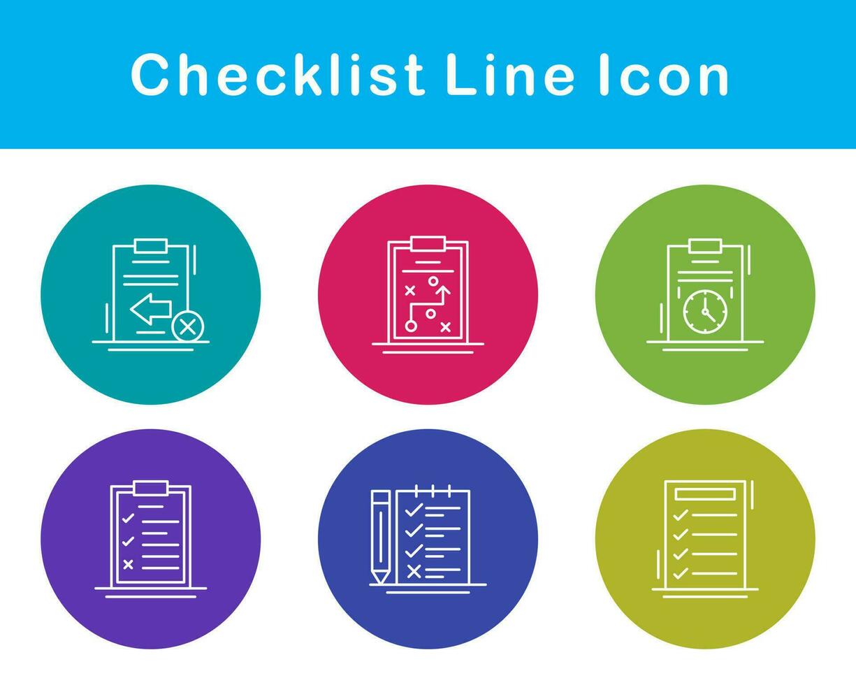 Checklist Vector Icon Set