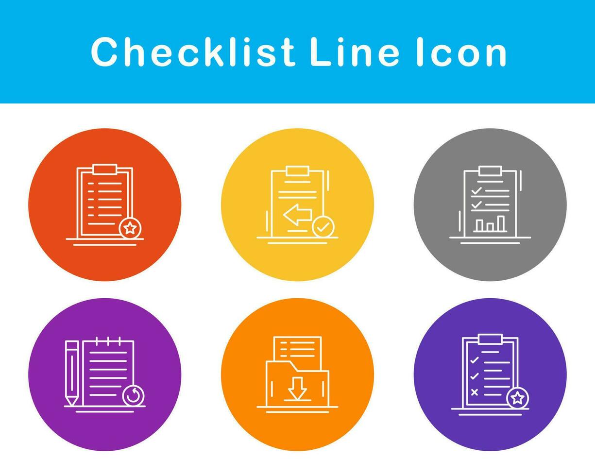 Checklist Vector Icon Set