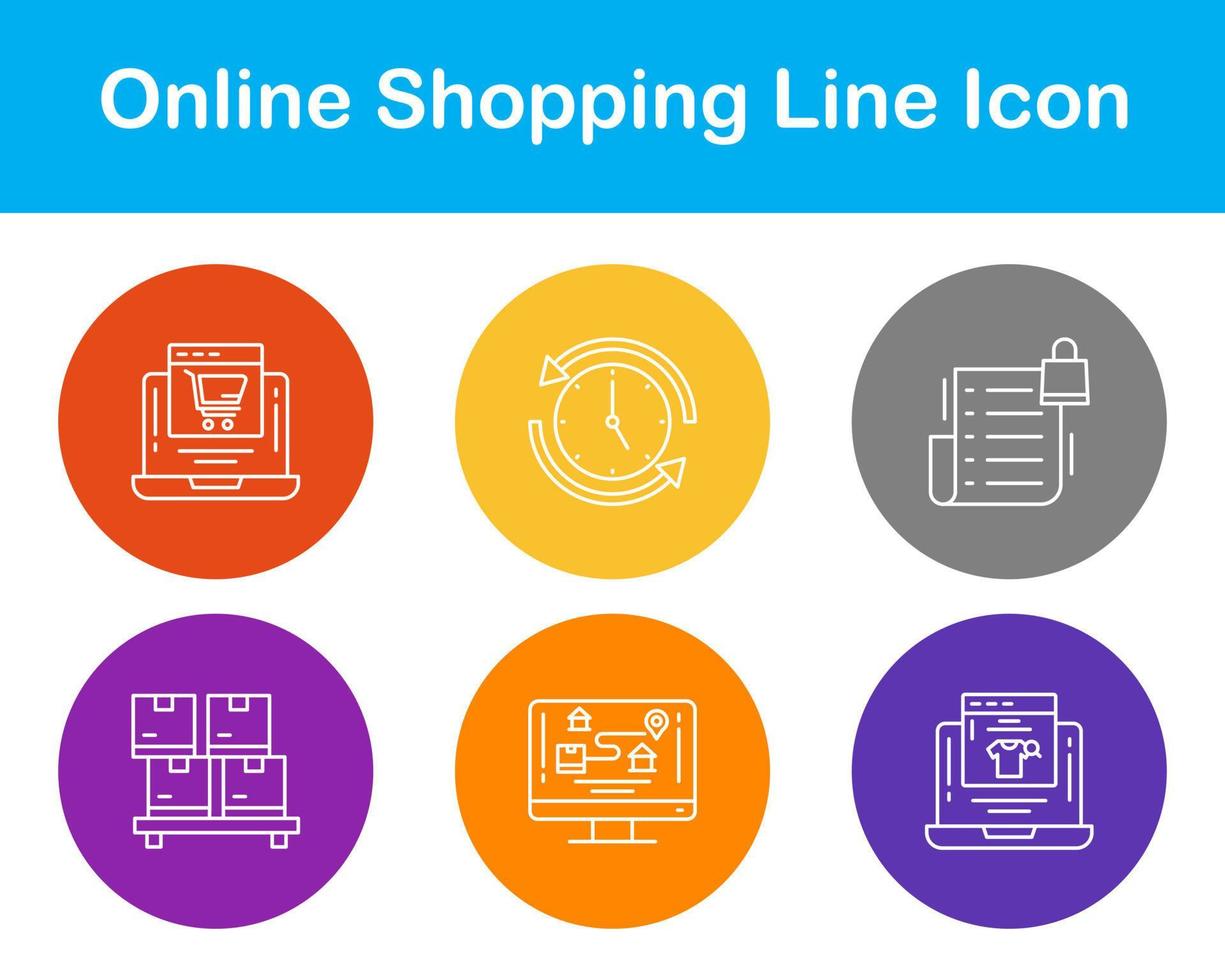 Online Shopping Vector Icon Set