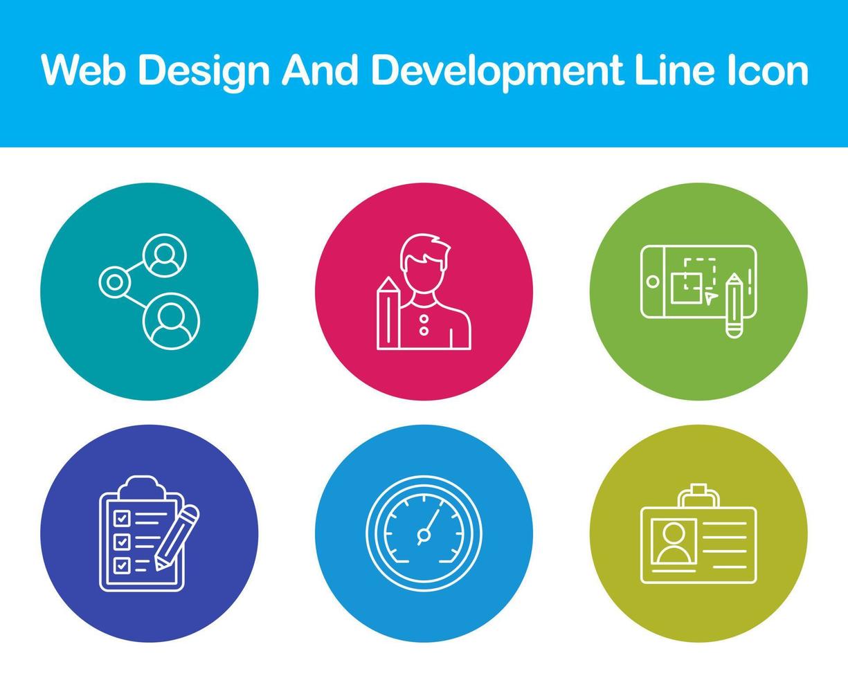 Web Design And Development Vector Icon Set