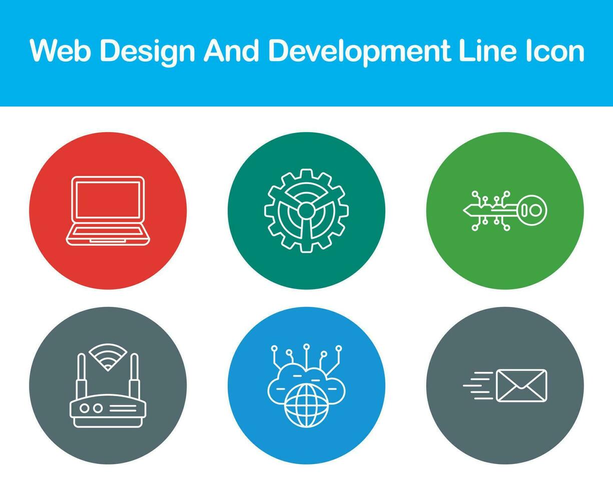 Web Design And Development Vector Icon Set