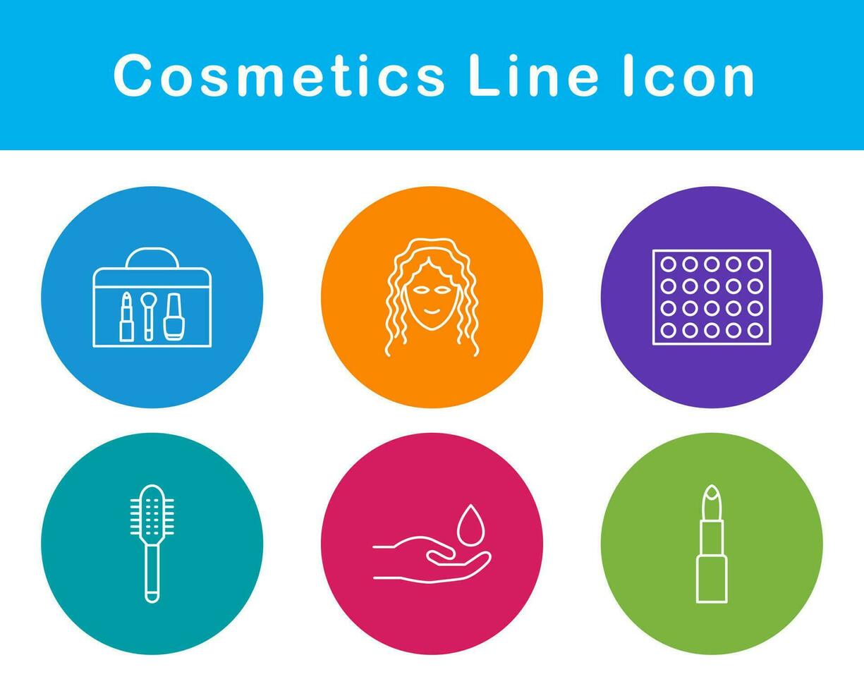 productos cosméticos vector icono conjunto