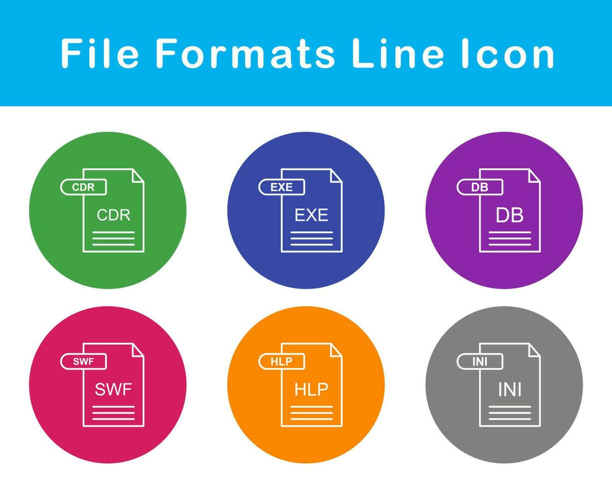 File Formats Vector Icon Set