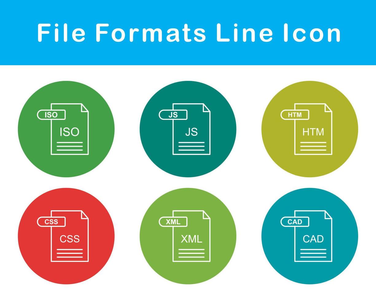 File Formats Vector Icon Set