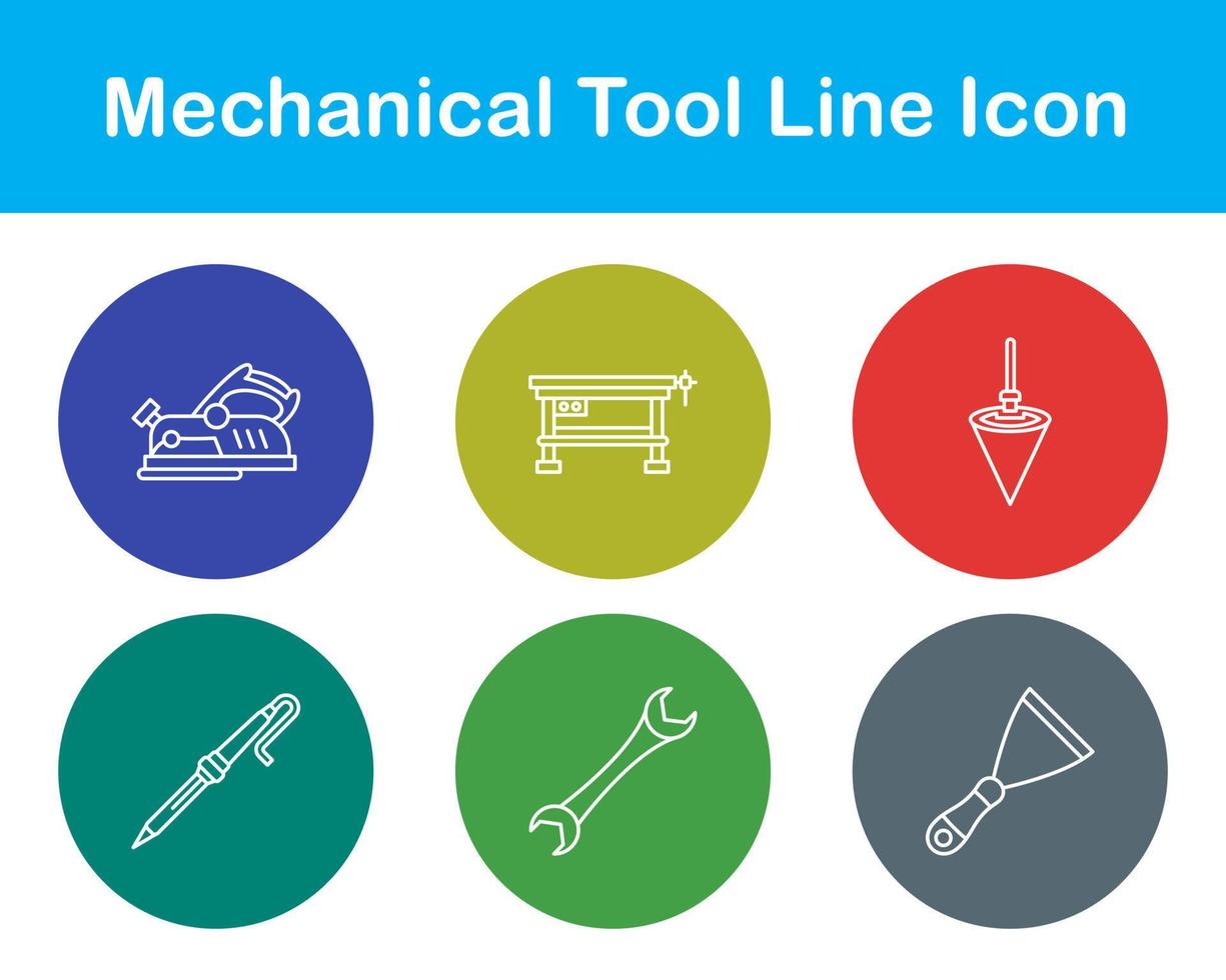 Mechanical Tool Vector Icon Set