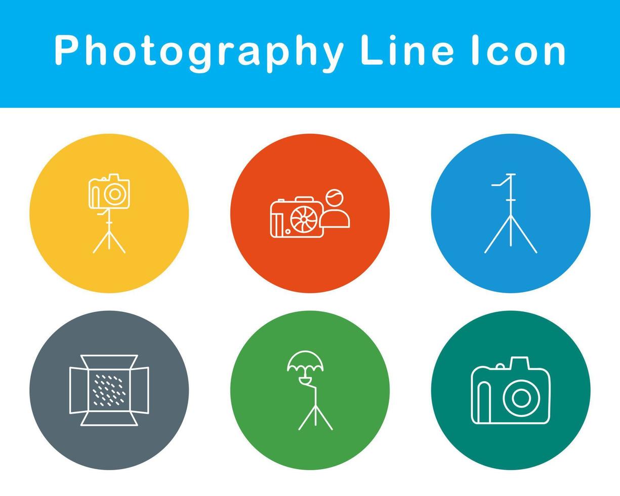 fotografía vector icono conjunto