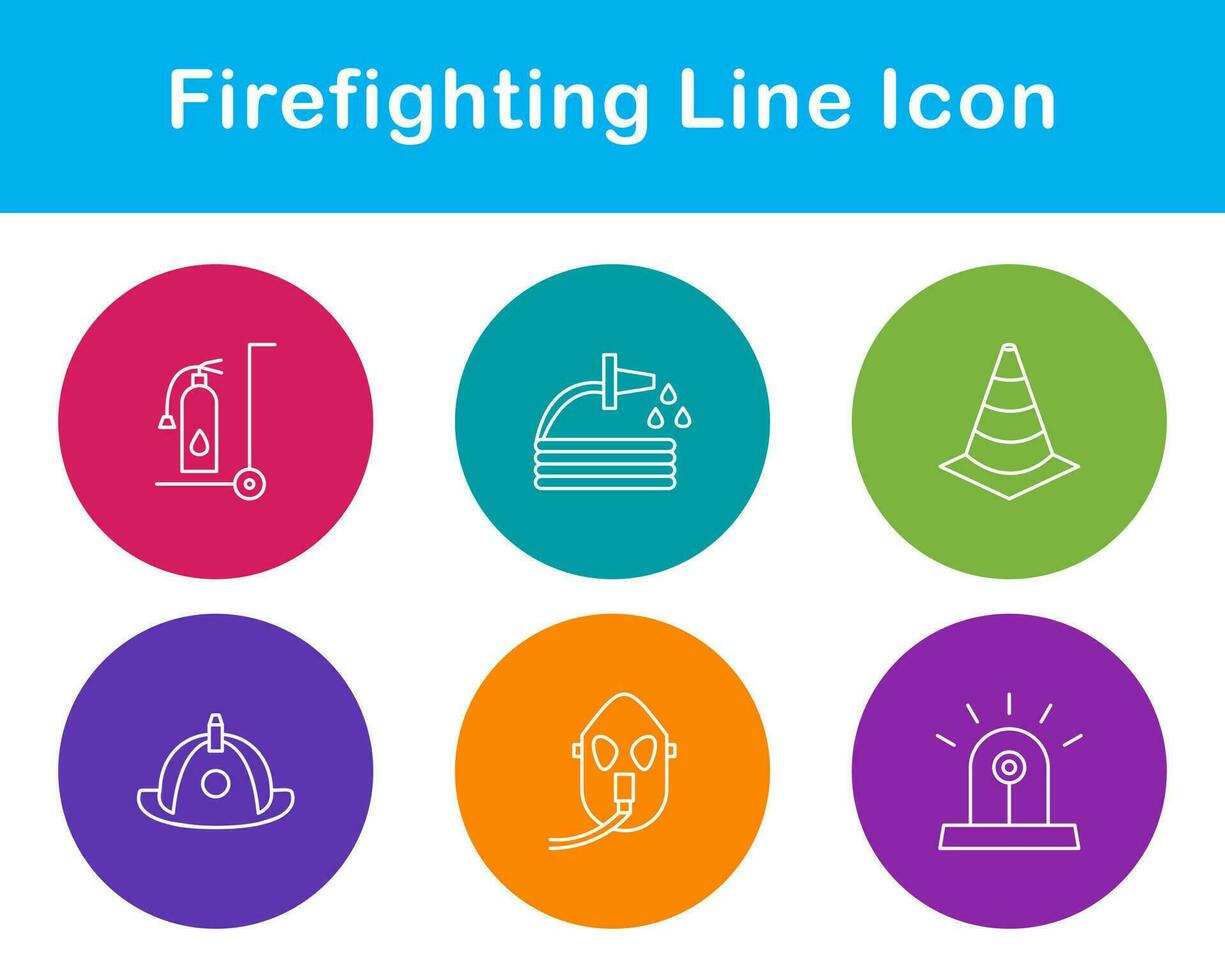 Firefighting Vector Icon Set