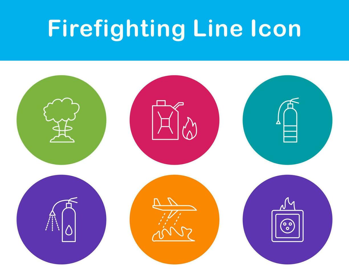 Firefighting Vector Icon Set