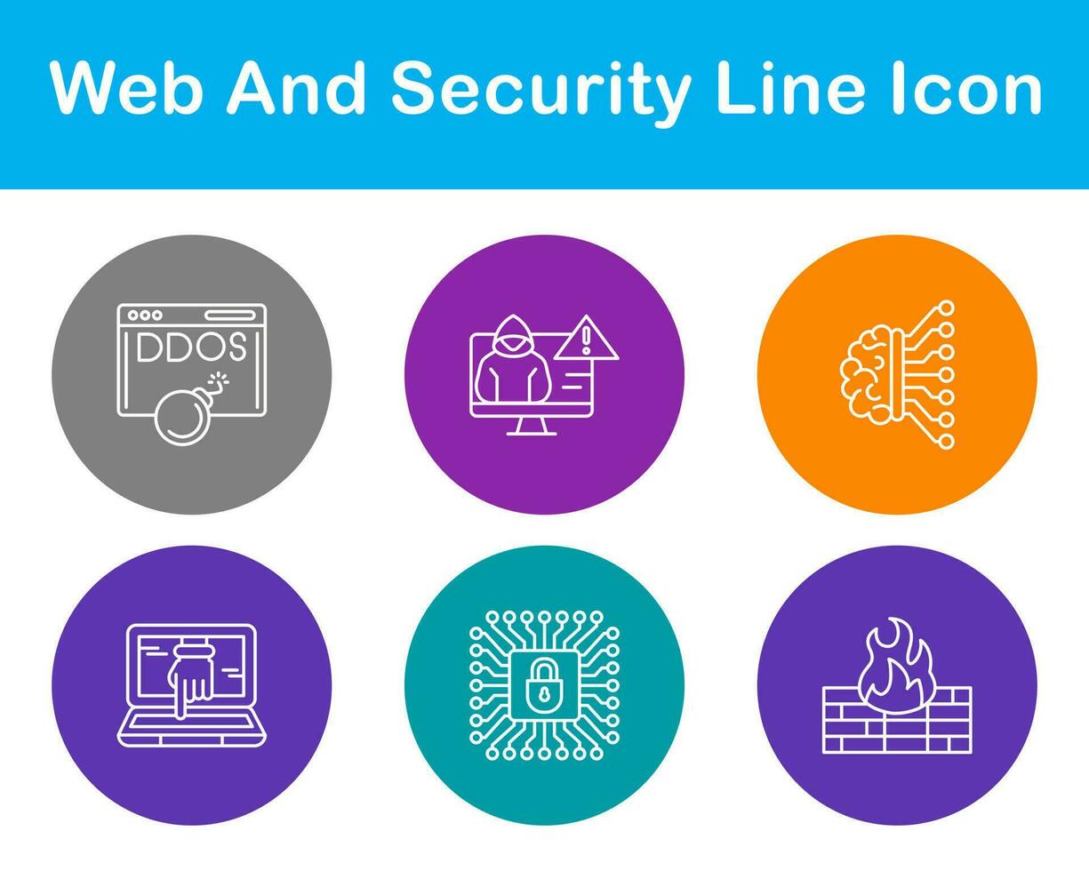 Web And Security Vector Icon Set