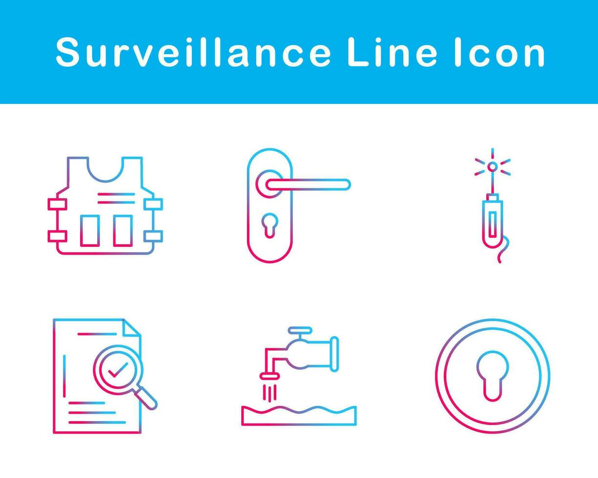 Surveillance Vector Icon Set