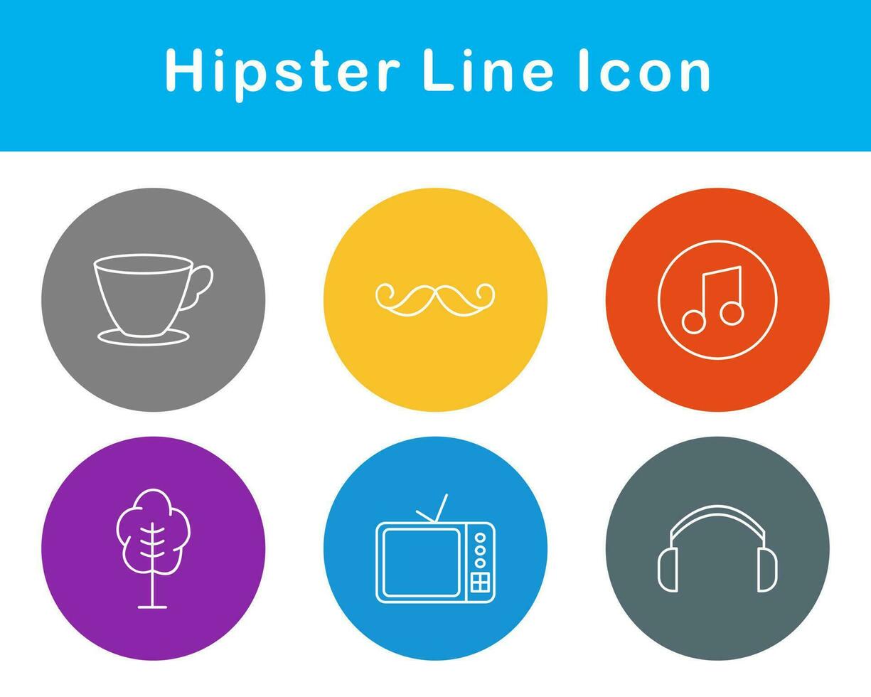 Hipster Vector Icon Set
