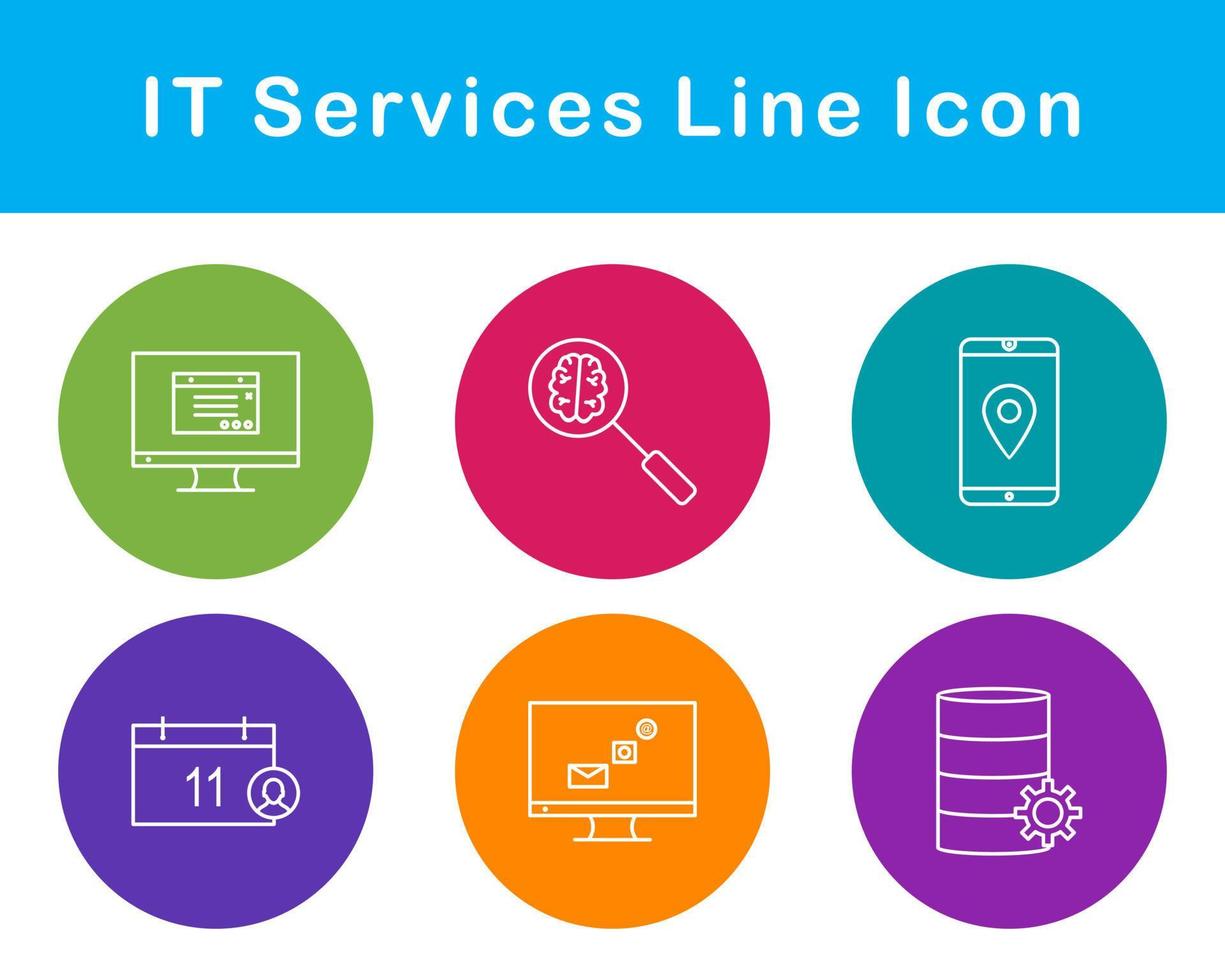 IT Services Vector Icon Set