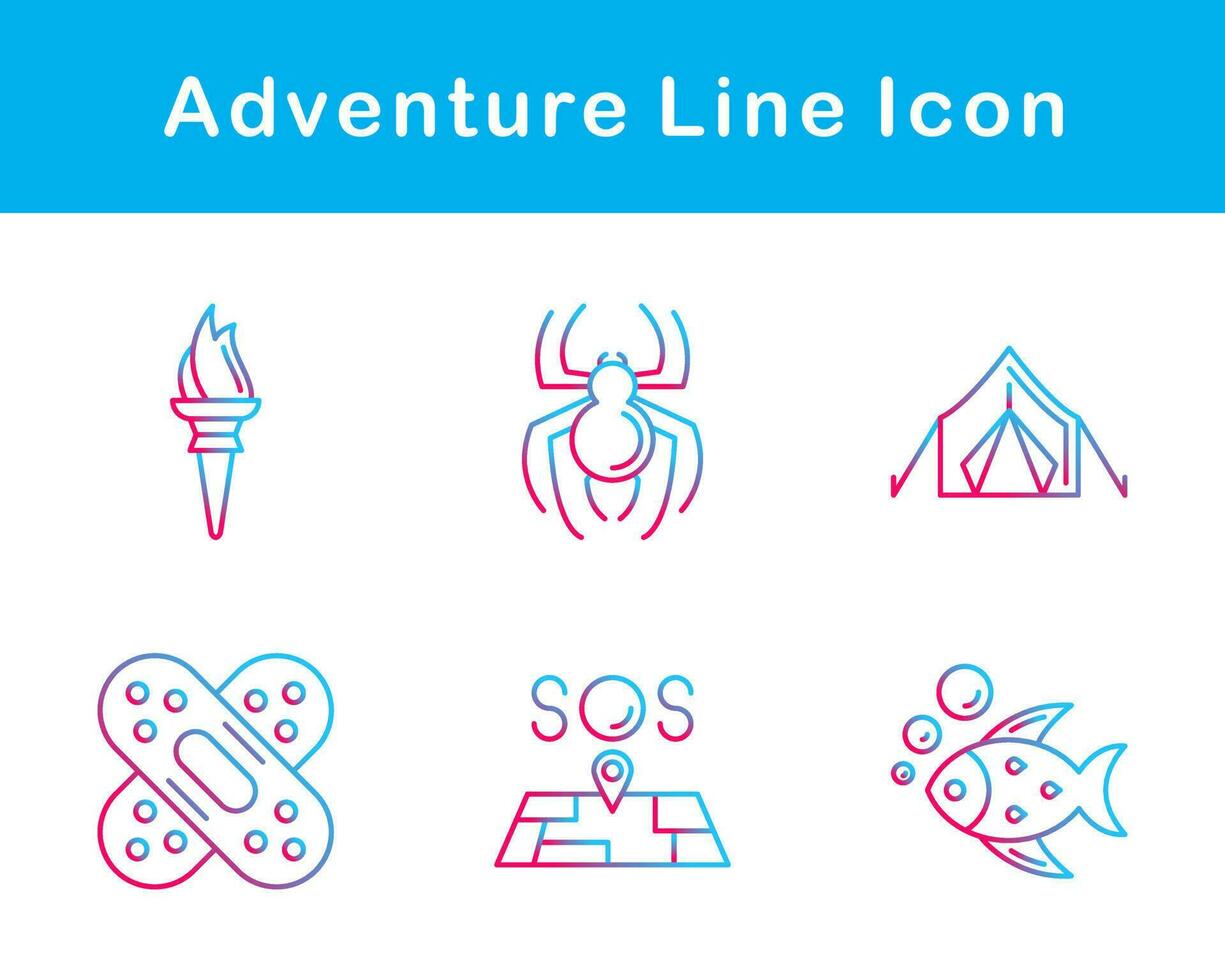 Adventure Vector Icon Set
