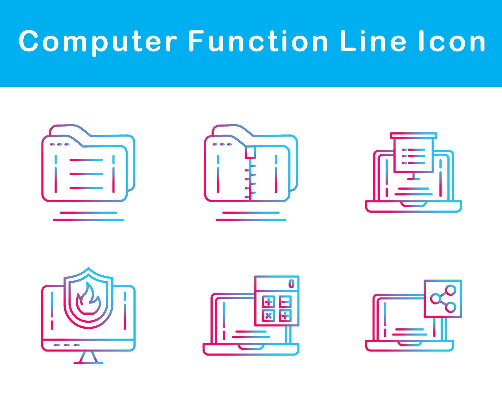 Computer Function Vector Icon Set 20652441 Vector Art at Vecteezy