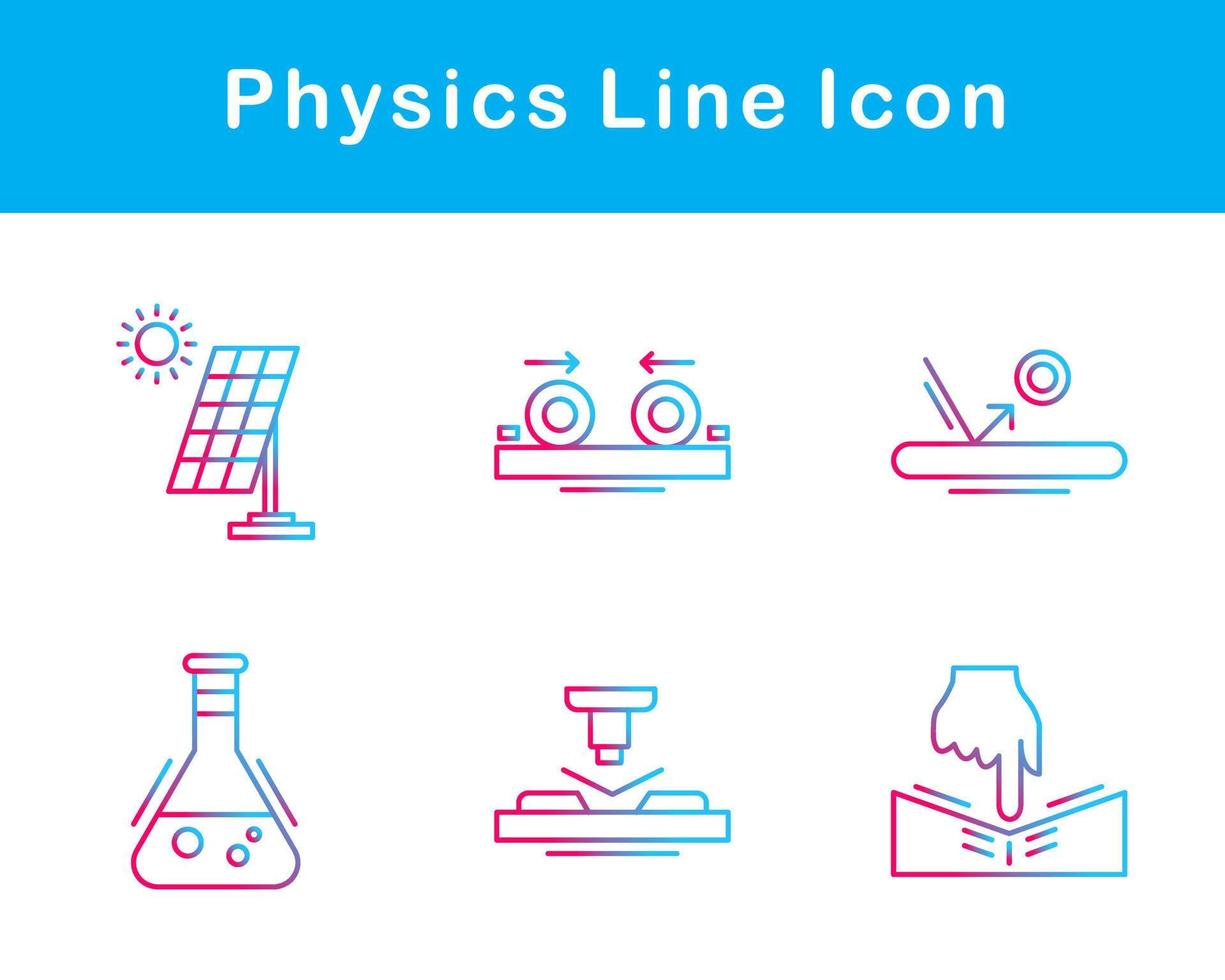 física vector icono conjunto