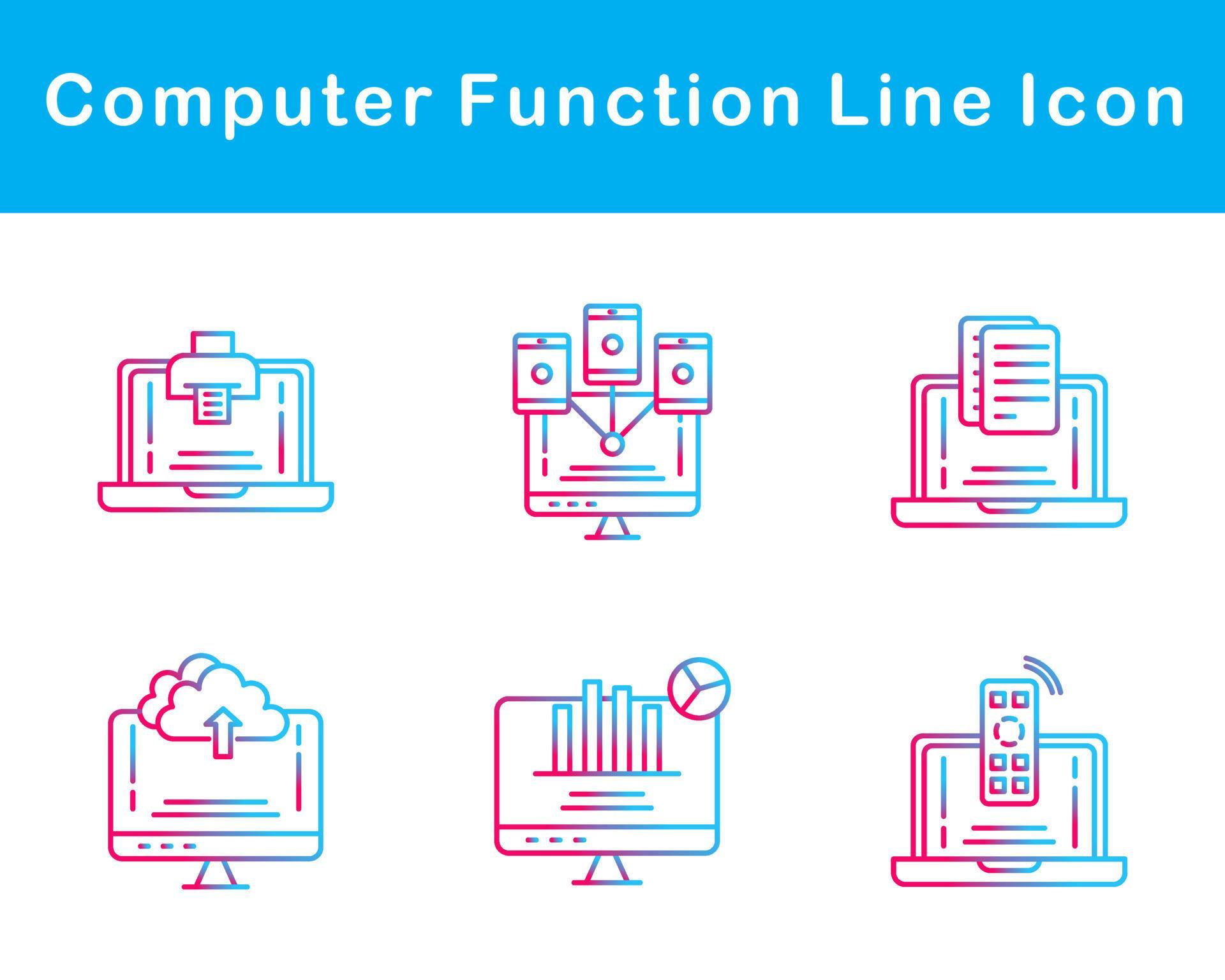 Computer Function Vector Icon Set 20652452 Vector Art at Vecteezy