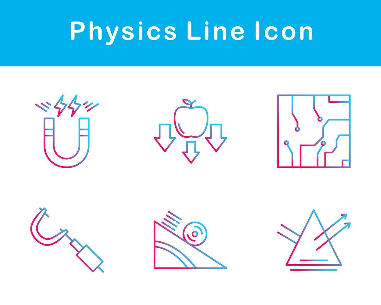 física vector icono conjunto