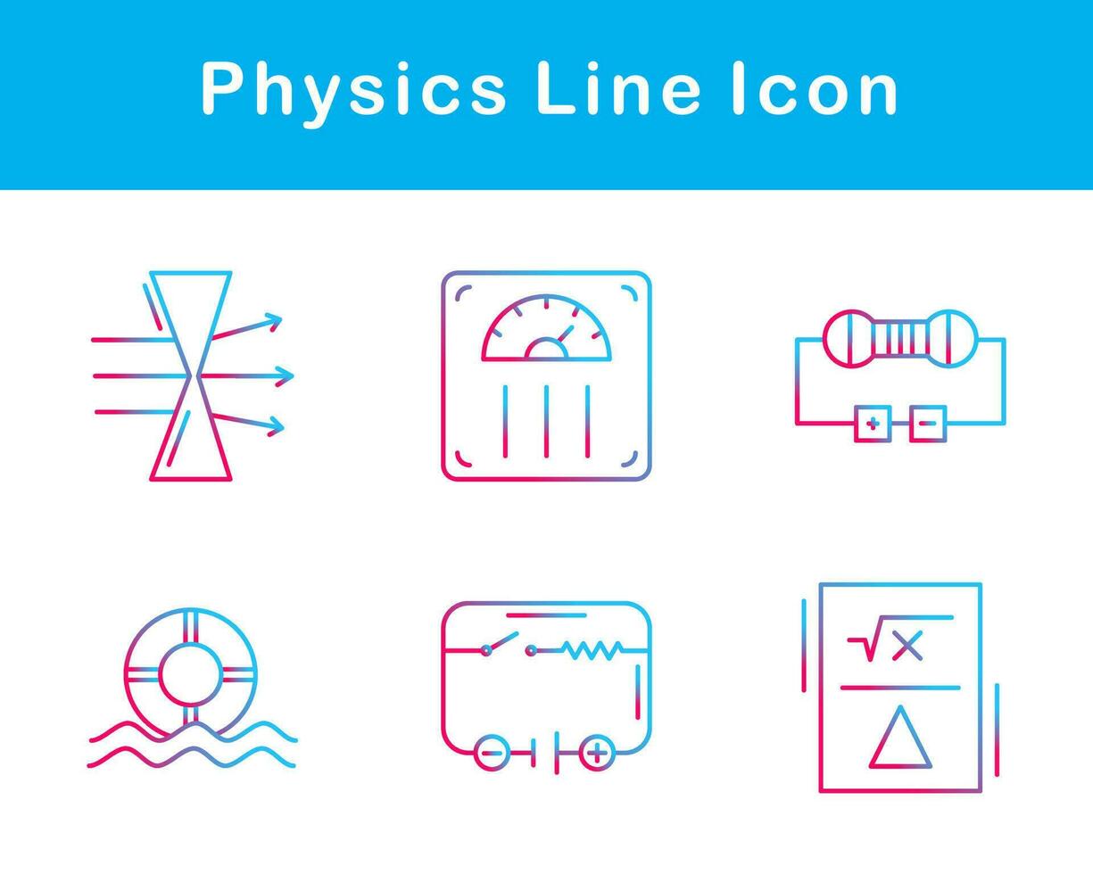 Physics Vector Icon Set
