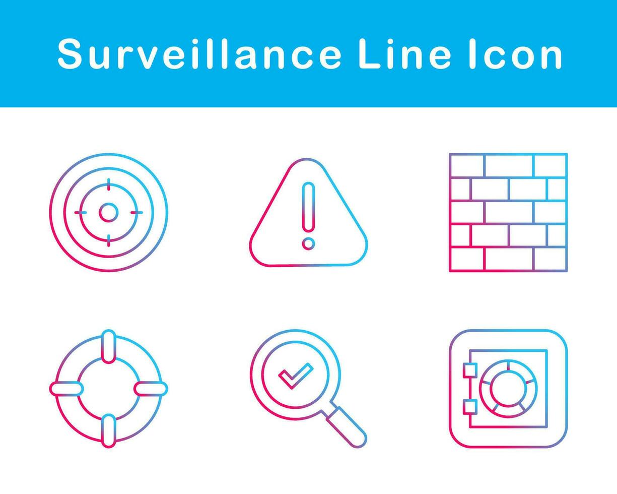 Surveillance Vector Icon Set