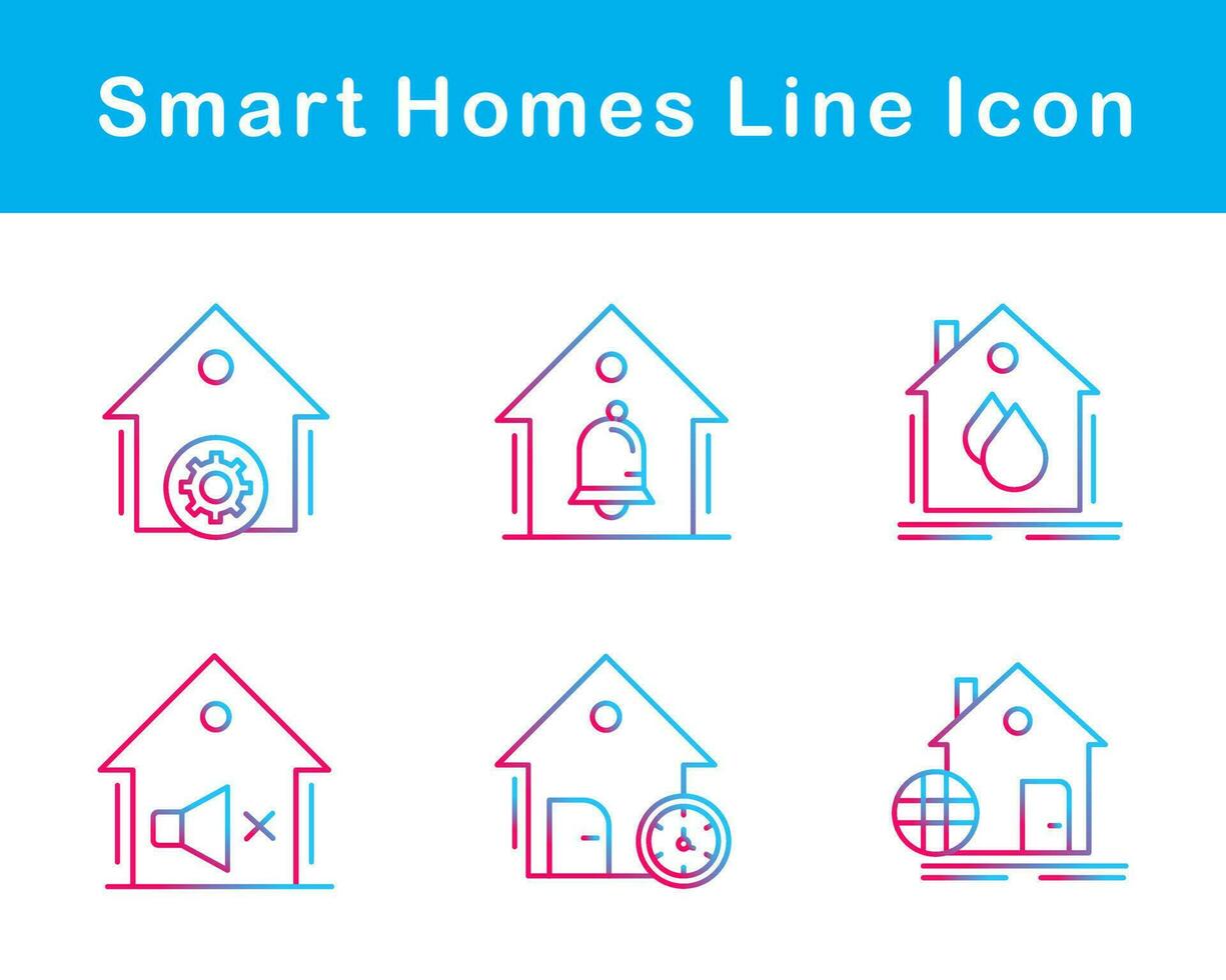 Smart Homes Vector Icon Set