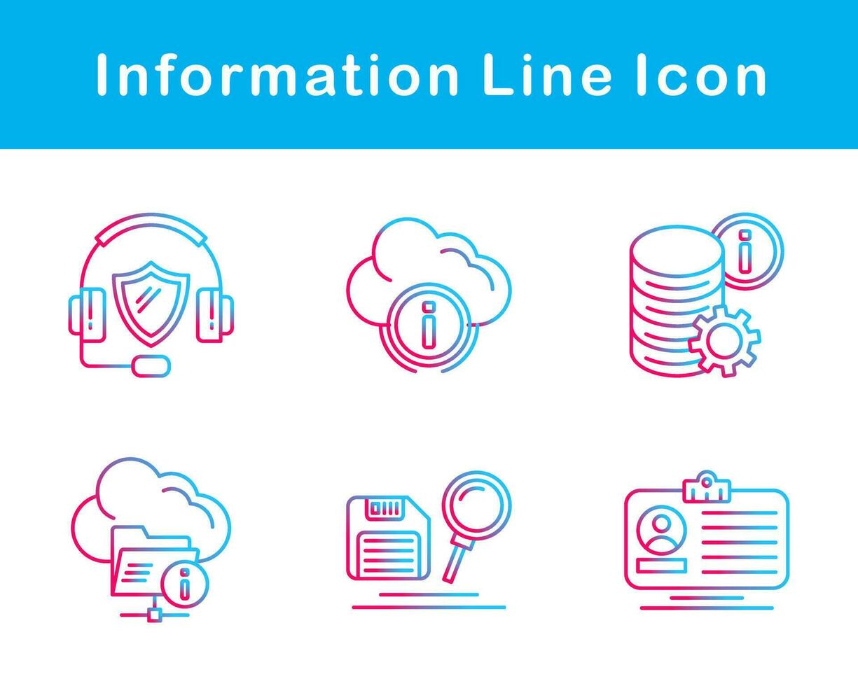 información vector icono conjunto