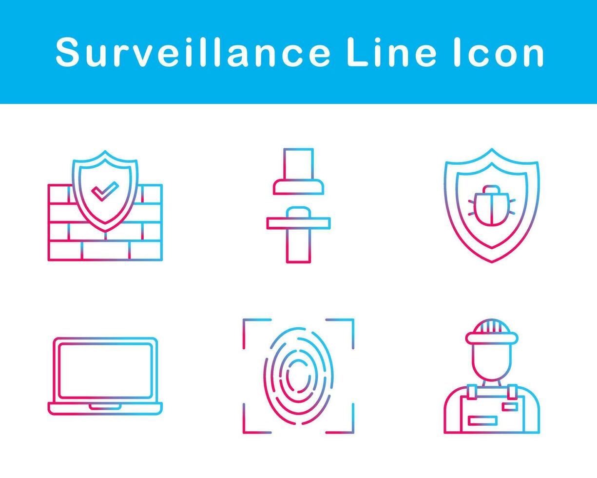 Surveillance Vector Icon Set