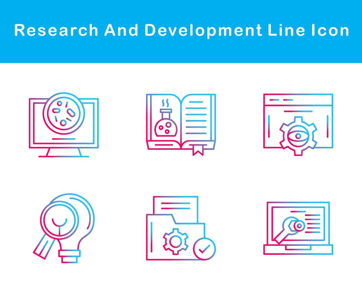 Research And Development Vector Icon Set
