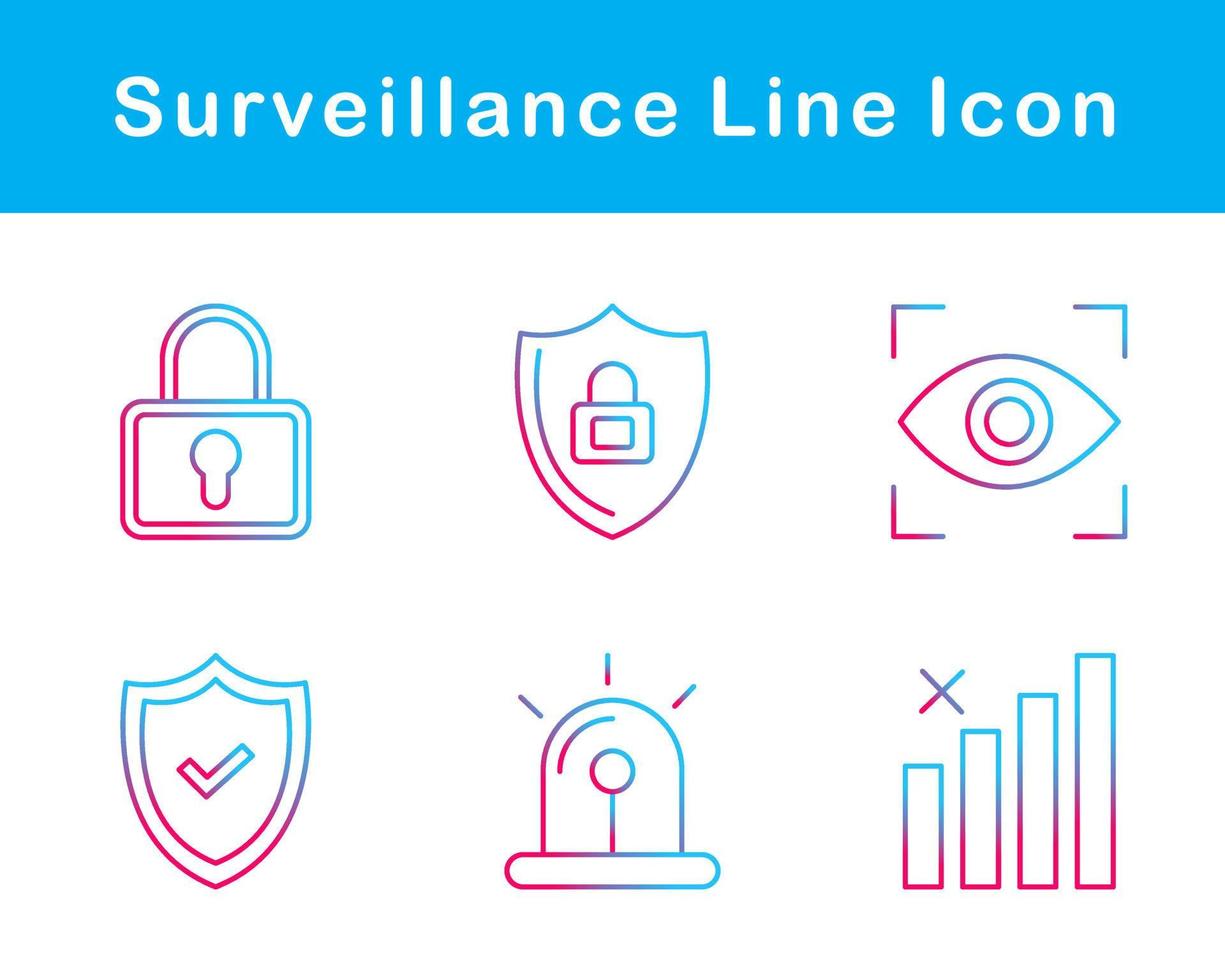 Surveillance Vector Icon Set