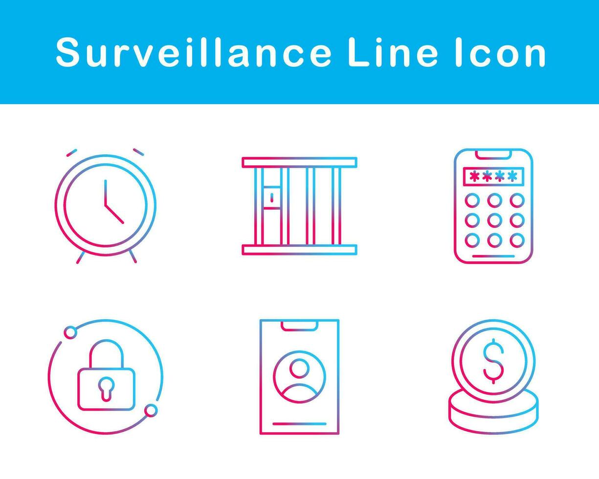 Surveillance Vector Icon Set